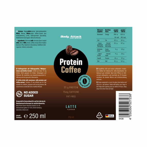 Body Attack Protein Coffee