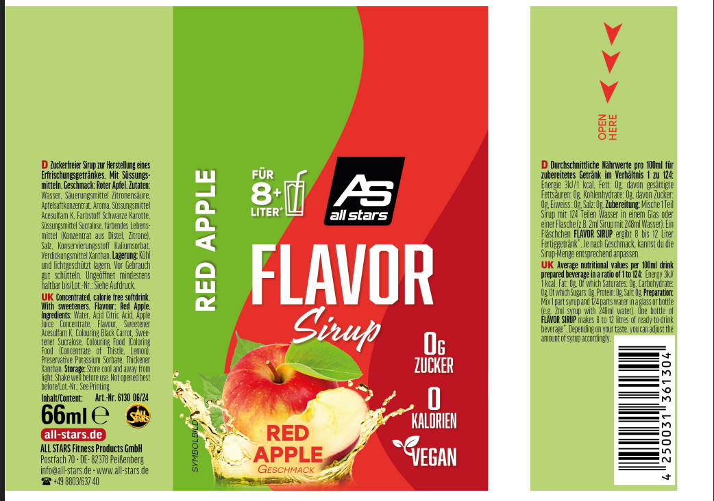 ALL STARS - Flavor Sirup