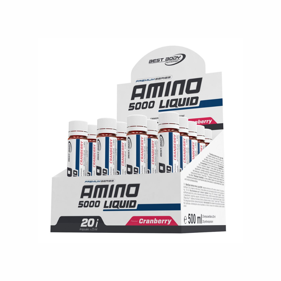 Best Body Nutrition Amino Liquid 5000, CRANBERRY - 1 Ampulle à 25 ml