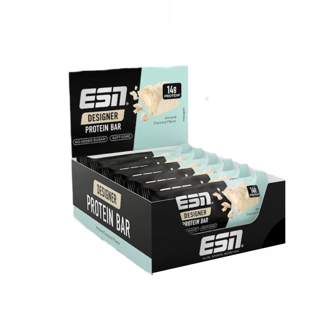 ESN Designer Bar Premium Box, 12 Riegel (45g) (KANN BEI HEISSEN TEMPERATUREN BEI DER LIEFERUNG SCHMELZEN)